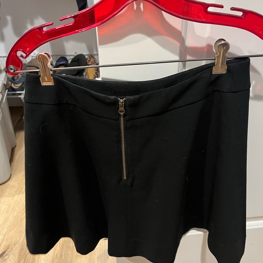 LOFT Black Skater Skirt